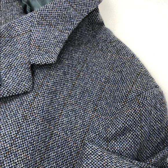 Burberry Men’s Blazer Sports Coat Wool Cashmer Blend Tweed Size 46